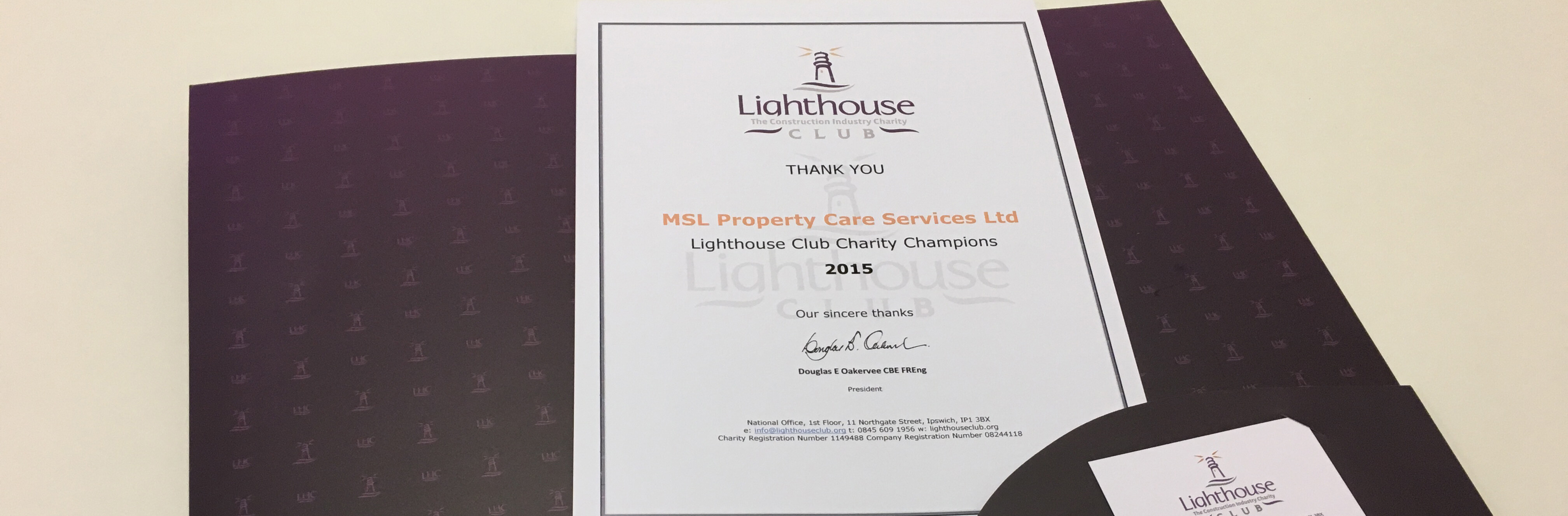 Lighthouse Club MSL Thankyou