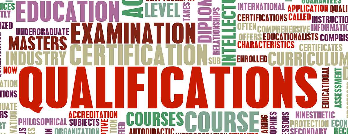 Different Training and Qualifications phrases