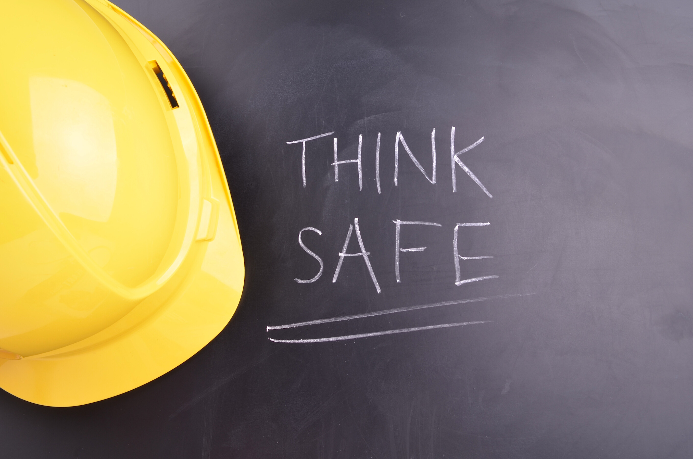 Think Safe and Construction Hat